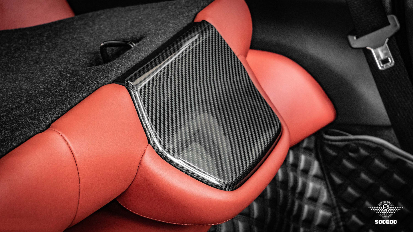 SQ Dry Carbon Fiber - OEM Style 4-PCS Sticky Backrest [BMW M3 F80 | M4 F82]