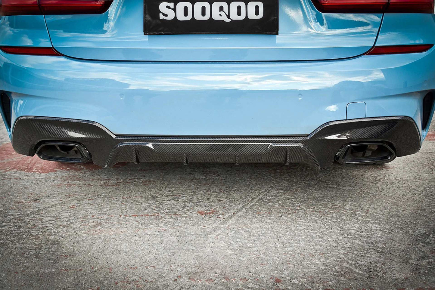 Dry Carbon Fiber - Diffuser MP Style [BMW 3 Series G20 Pre-LCI]