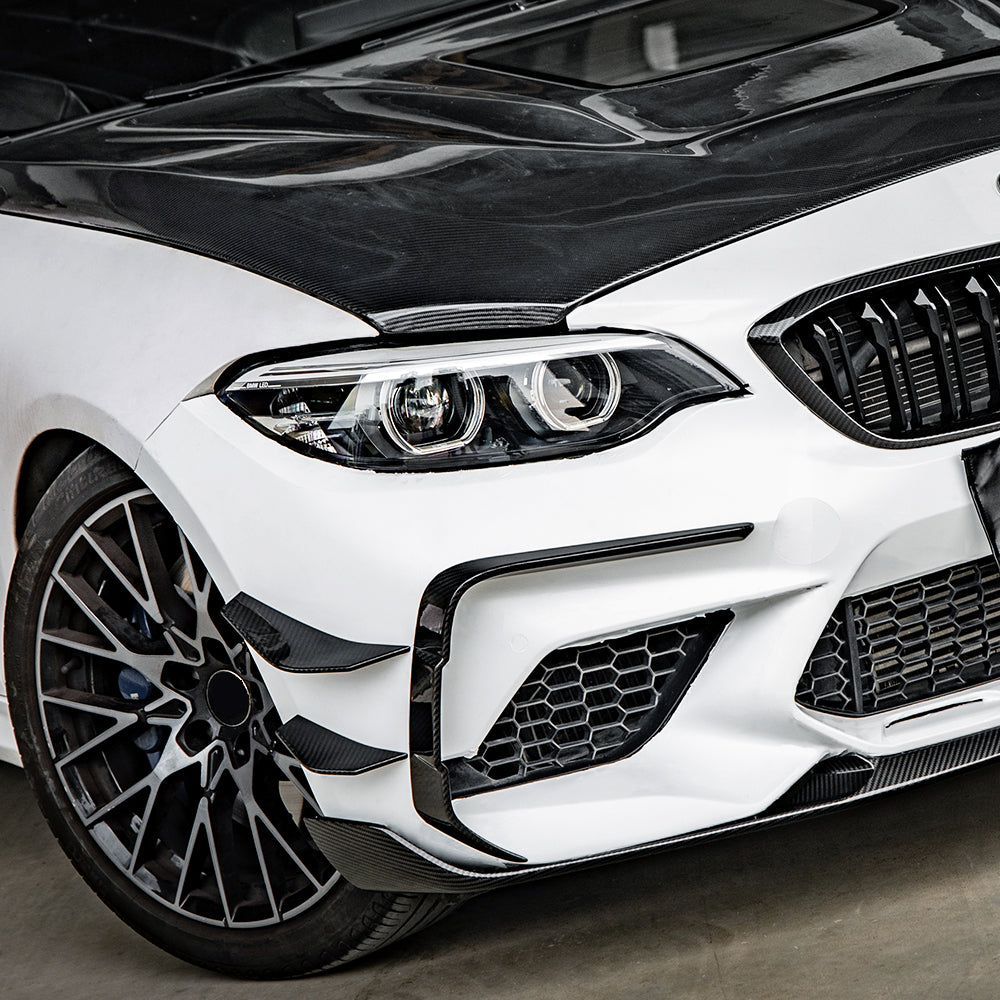 SQ Dry Carbon Fiber - Front Side Vent Trim [BMW M2 F87]