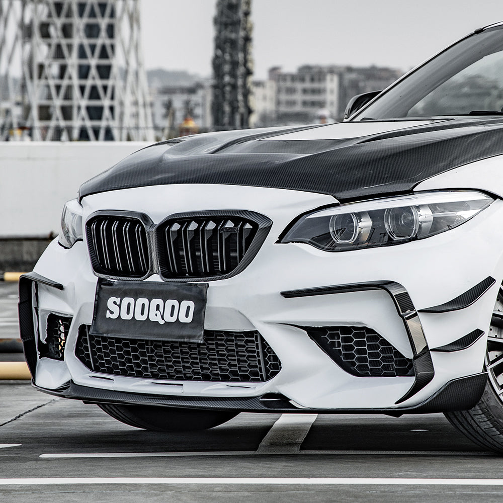 SQ Dry Carbon Fiber - Front Side Vent Trim [BMW M2 F87]