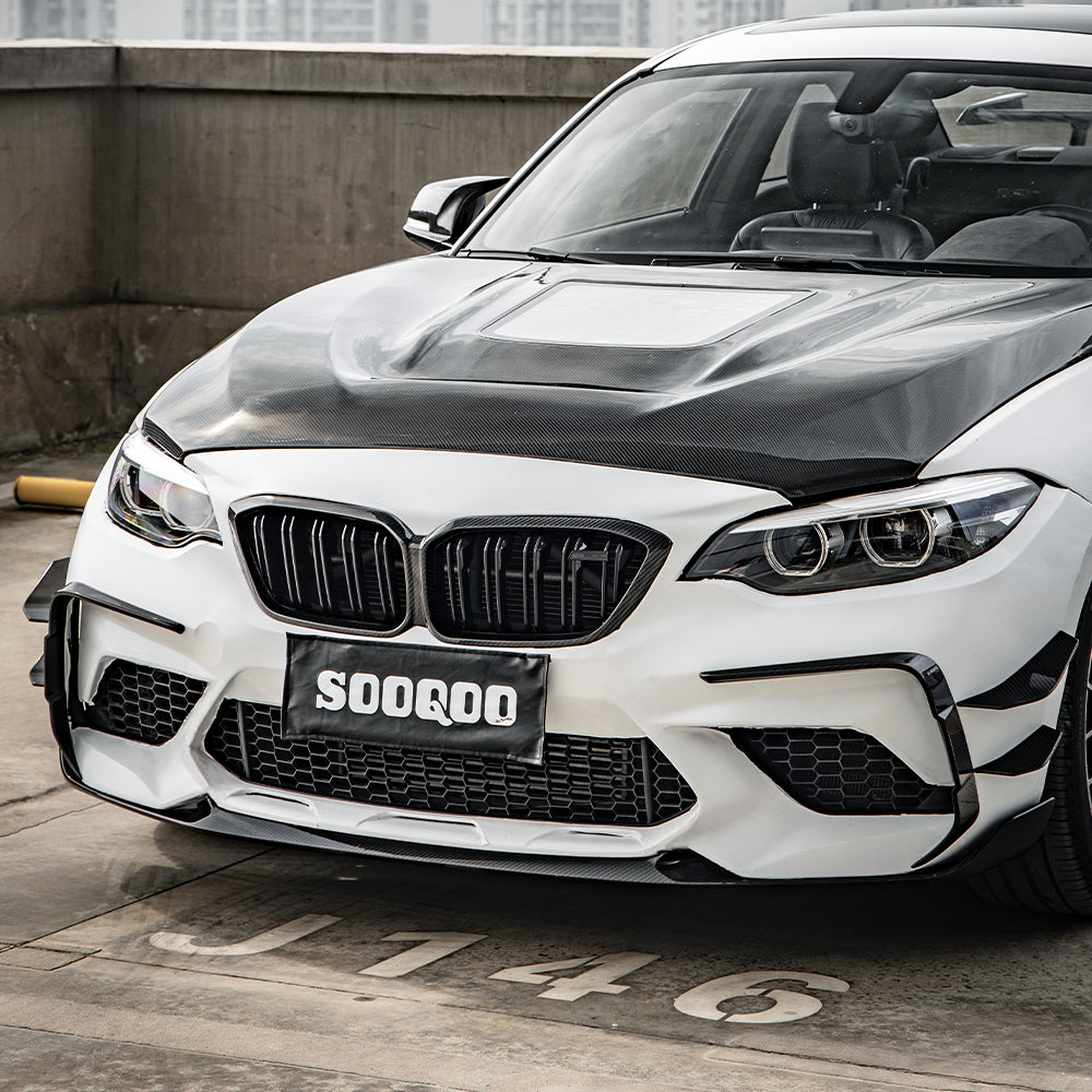 SQ Dry Carbon Fiber - Front Side Vent Trim [BMW M2 F87]