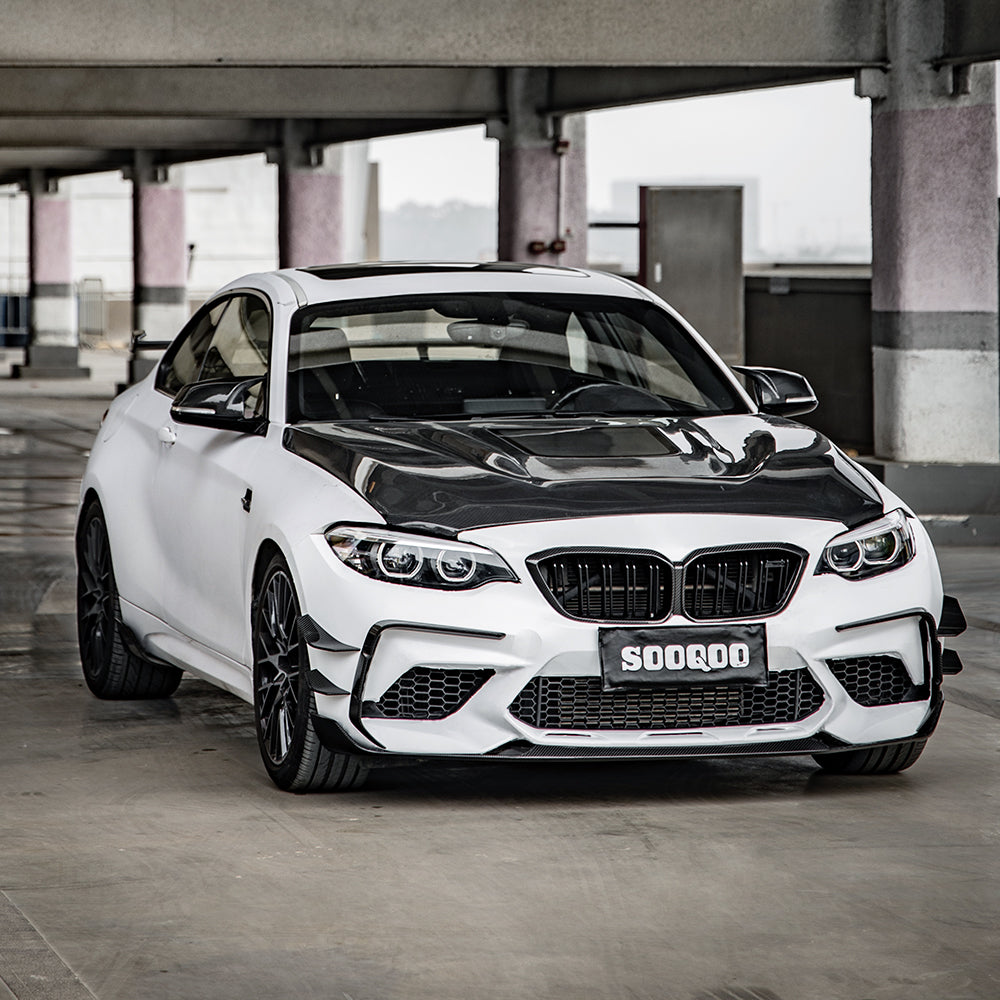 SQ Dry Carbon Fiber - Front Side Vent Trim [BMW M2 F87]