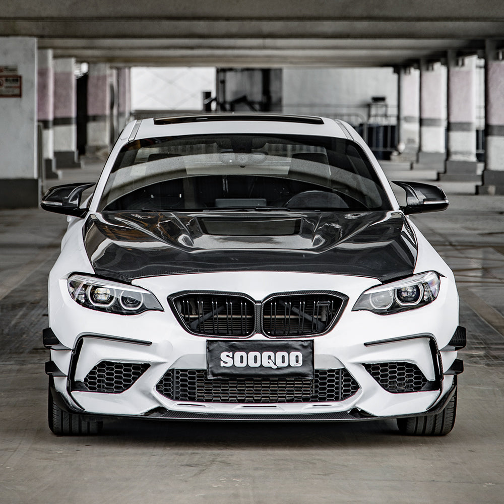SQ Dry Carbon Fiber - Front Side Vent Trim [BMW M2 F87]