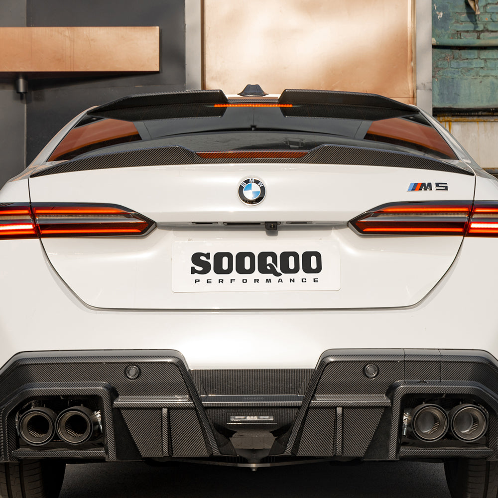 Dry Carbon Fiber - Rear Spoiler SQ CFRP Style [BMW M5 G90]