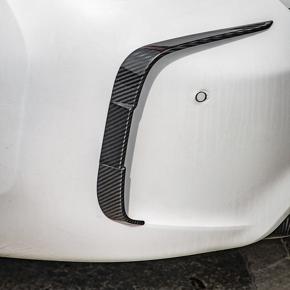 SQ Dry Carbon Fiber - Rear Side Vent Trim [BMW M2 F87]
