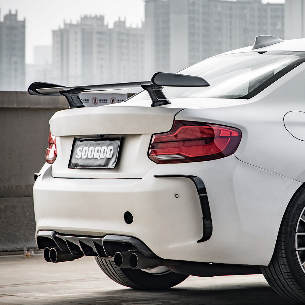 SQ Dry Carbon Fiber - Rear Side Vent Trim [BMW M2 F87]