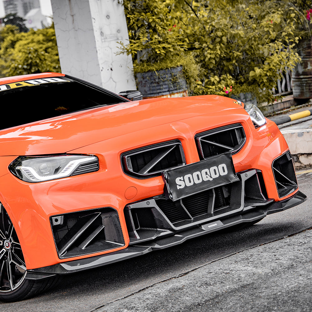 SQ Dry Carbon - B Style Fiber Front Lip [BMW M2 G87]