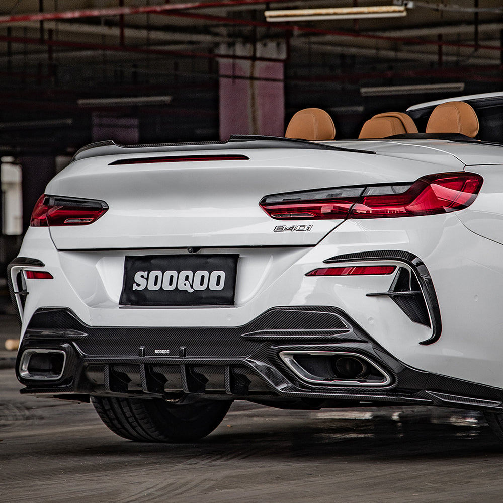 SQ Dry Carbon Fiber - Diffuser [BMW 8 Series G14]
