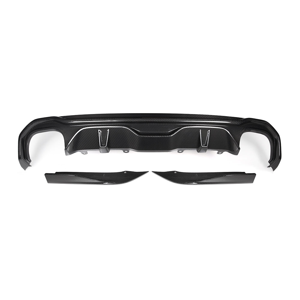 SQ Dry Carbon Fiber - Diffuser (2 Sides 2 Tip) [BMW 4 Series G26]