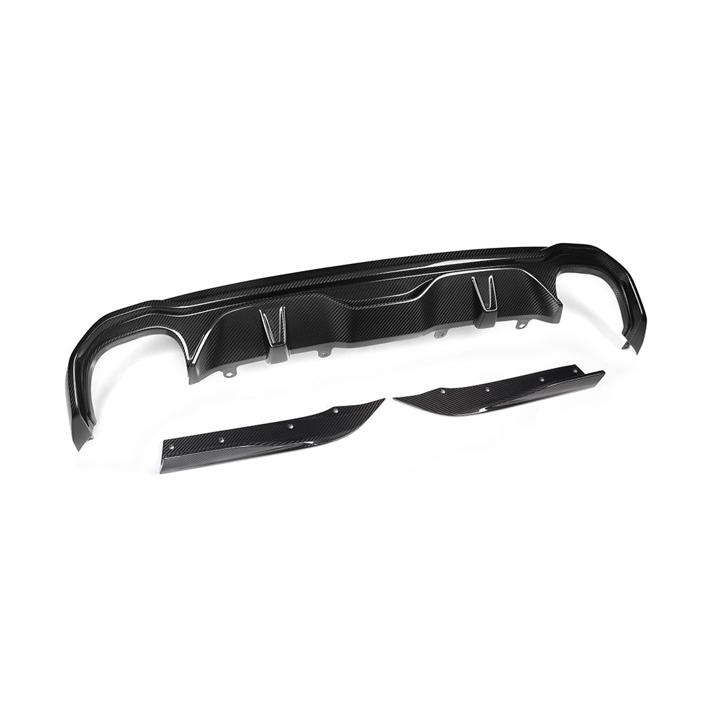 SQ Dry Carbon Fiber - Diffuser (2 Sides 2 Tip) [BMW 4 Series G26]