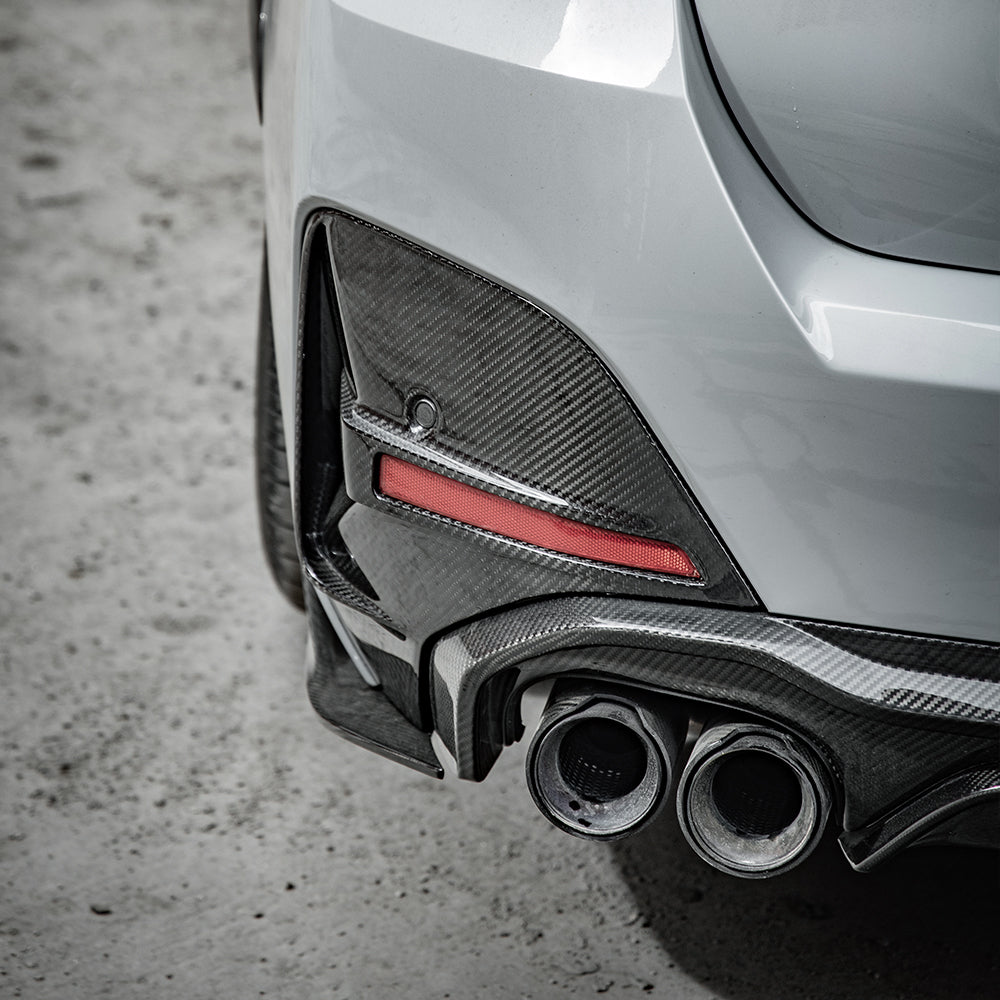 SQ Dry Carbon Fiber - Diffuser (2 Sides 2 Tip) [BMW 4 Series G26]