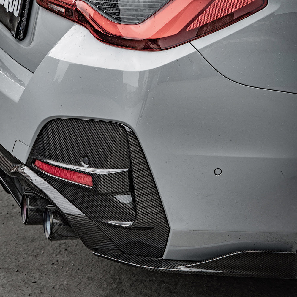 SQ Dry Carbon Fiber - Diffuser (2 Sides 2 Tip) [BMW 4 Series G26]