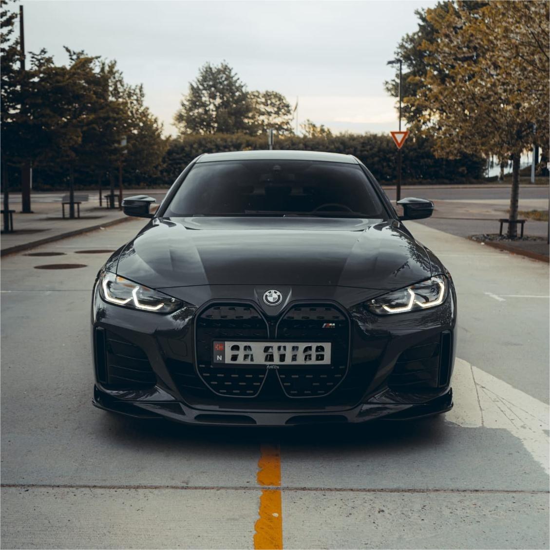 SQ Dry Carbon Fiber - Front Lip [BMW i4 G26 BEV]