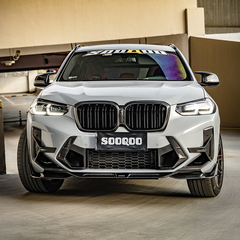 SQ Dry Carbon Fiber - LCI Style Front Lip [BMW X3M F97 | X4M F98]