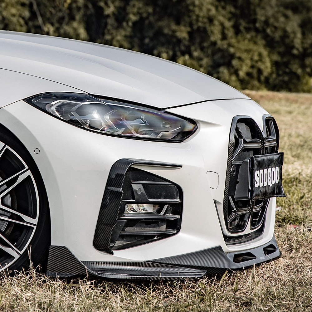 SQ Dry Carbon Fiber - Front Lip [BMW 4 Series G22]