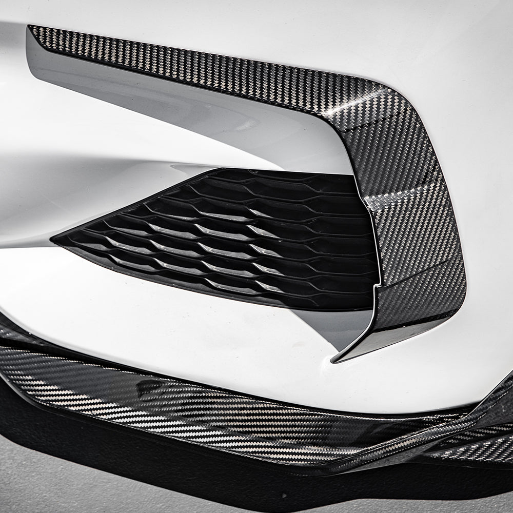 SQ Dry Carbon Fiber - Front Side Vent Trim [BMW 8 Series G14]