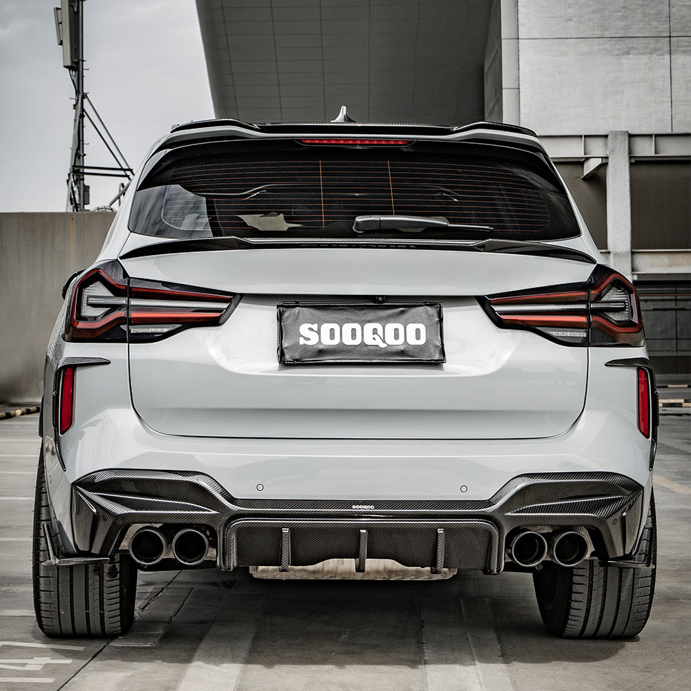 SQ Dry Carbon Fiber - LCI Style Rear Side Vent Trim [BMW X3M F97]