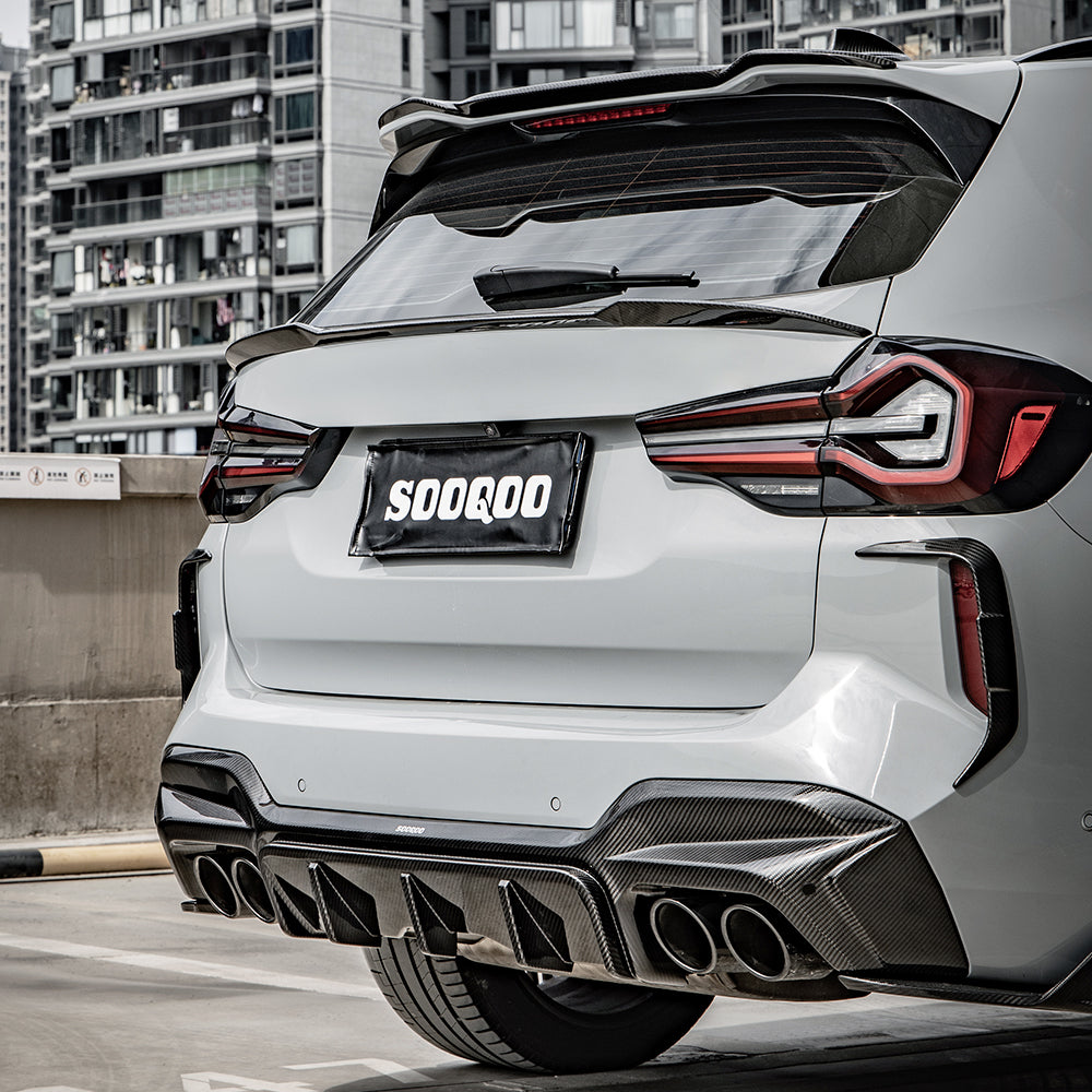 SQ Dry Carbon Fiber - LCI Style Rear Side Vent Trim [BMW X3M F97]