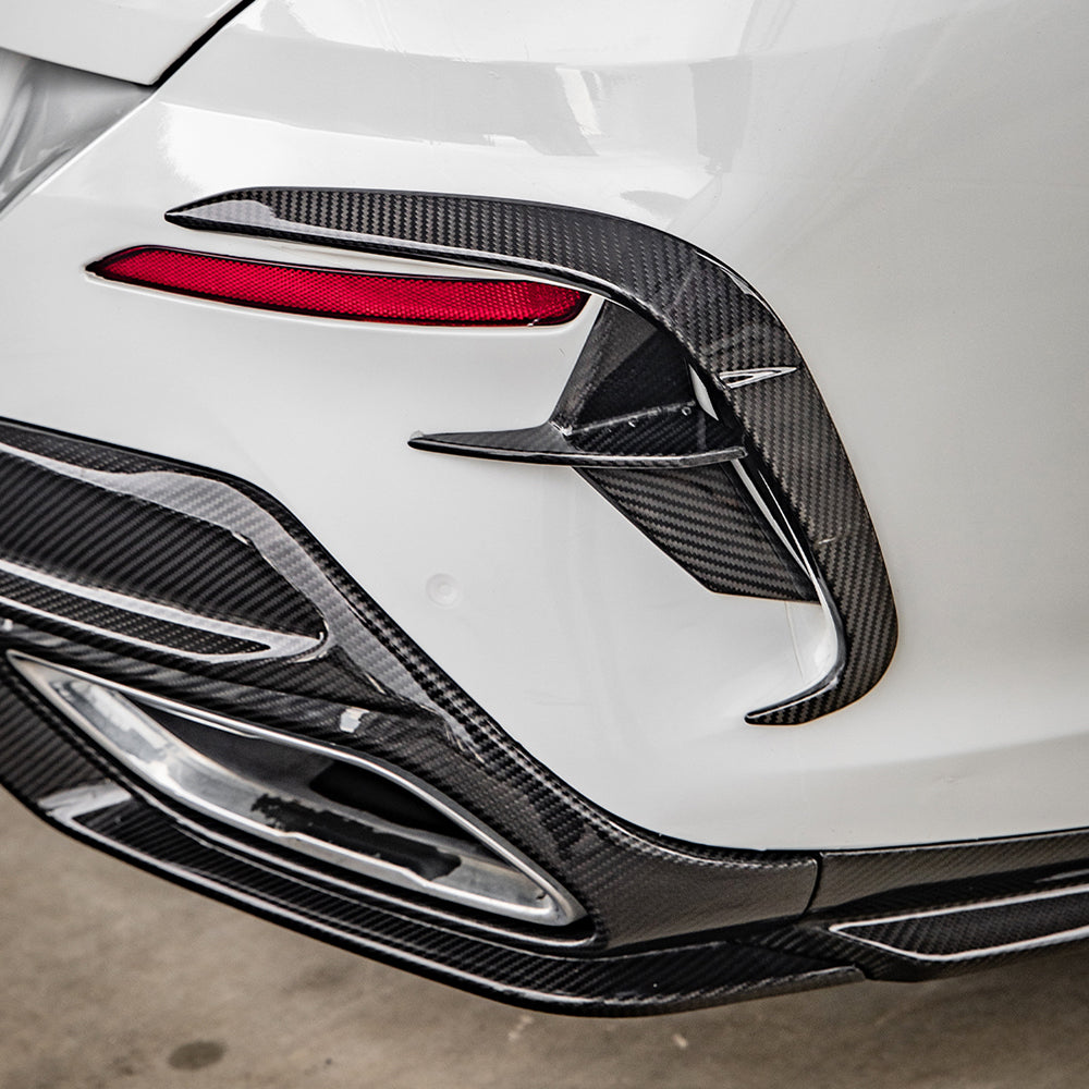 SQ Dry Carbon Fiber - Style A&B Rear Side Vent Trim [BMW 8 Series G14]