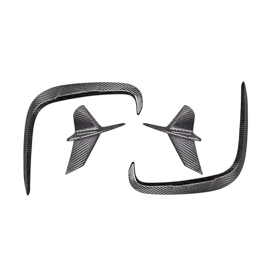 SQ Dry Carbon Fiber - Style A&B Rear Side Vent Trim [BMW 8 Series G14]