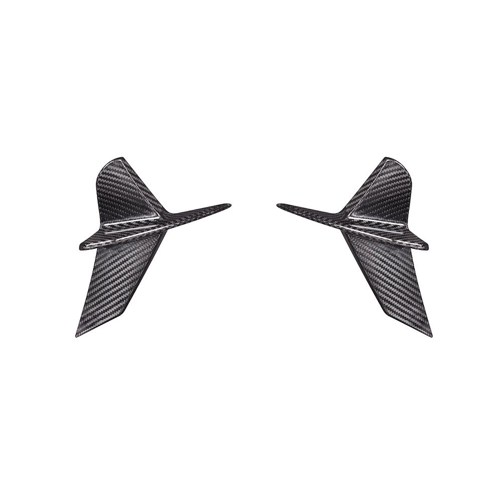 SQ Dry Carbon Fiber - Style A&B Rear Side Vent Trim [BMW 8 Series G14]