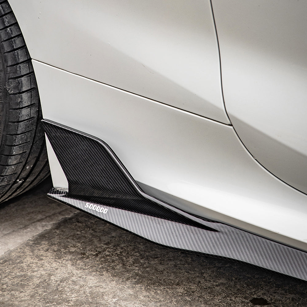 SQ Dry Carbon Fiber - Side Skirt [BMW M8 F91 F92 | 8 Series G14]