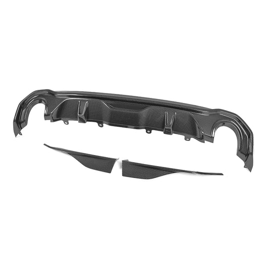 SQ Dry Carbon Fiber - Diffuser (2 Sides 1 Tips) [BMW 4 Series G26]