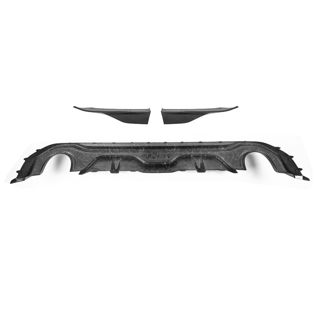 SQ Dry Carbon Fiber - Diffuser (2 Sides 1 Tips) [BMW 4 Series G26]