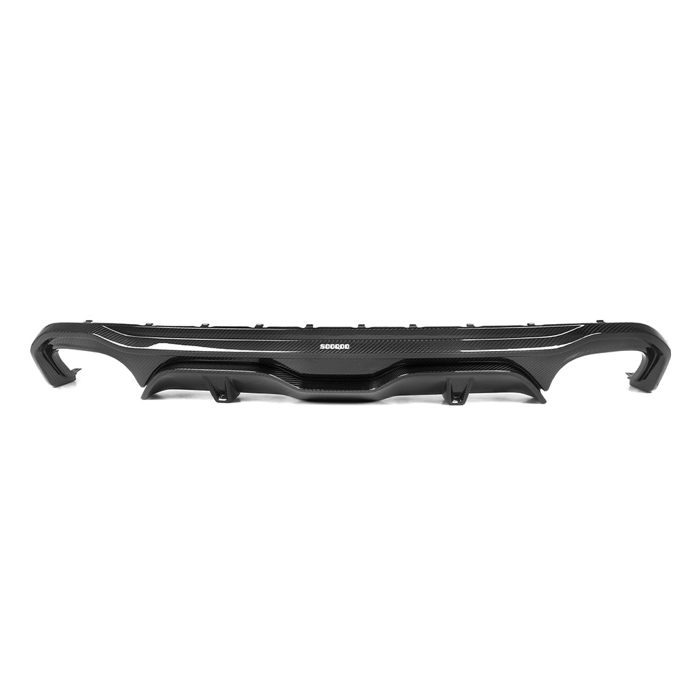 SQ Dry Carbon Fiber - Diffuser (2 Sides 1 Tips) [BMW 4 Series G26]