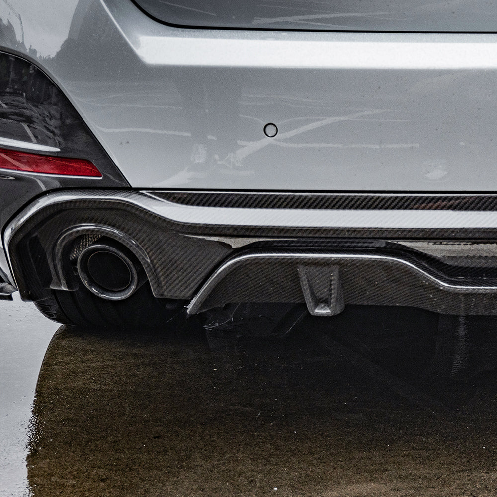 SQ Dry Carbon Fiber - Diffuser (2 Sides 1 Tips) [BMW 4 Series G26]