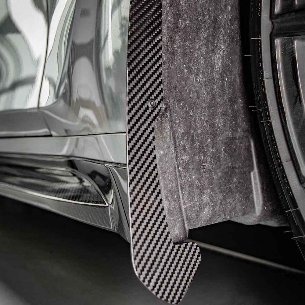 SQ Dry Carbon Fiber - Front Mud Flaps [BMW M3 G80]